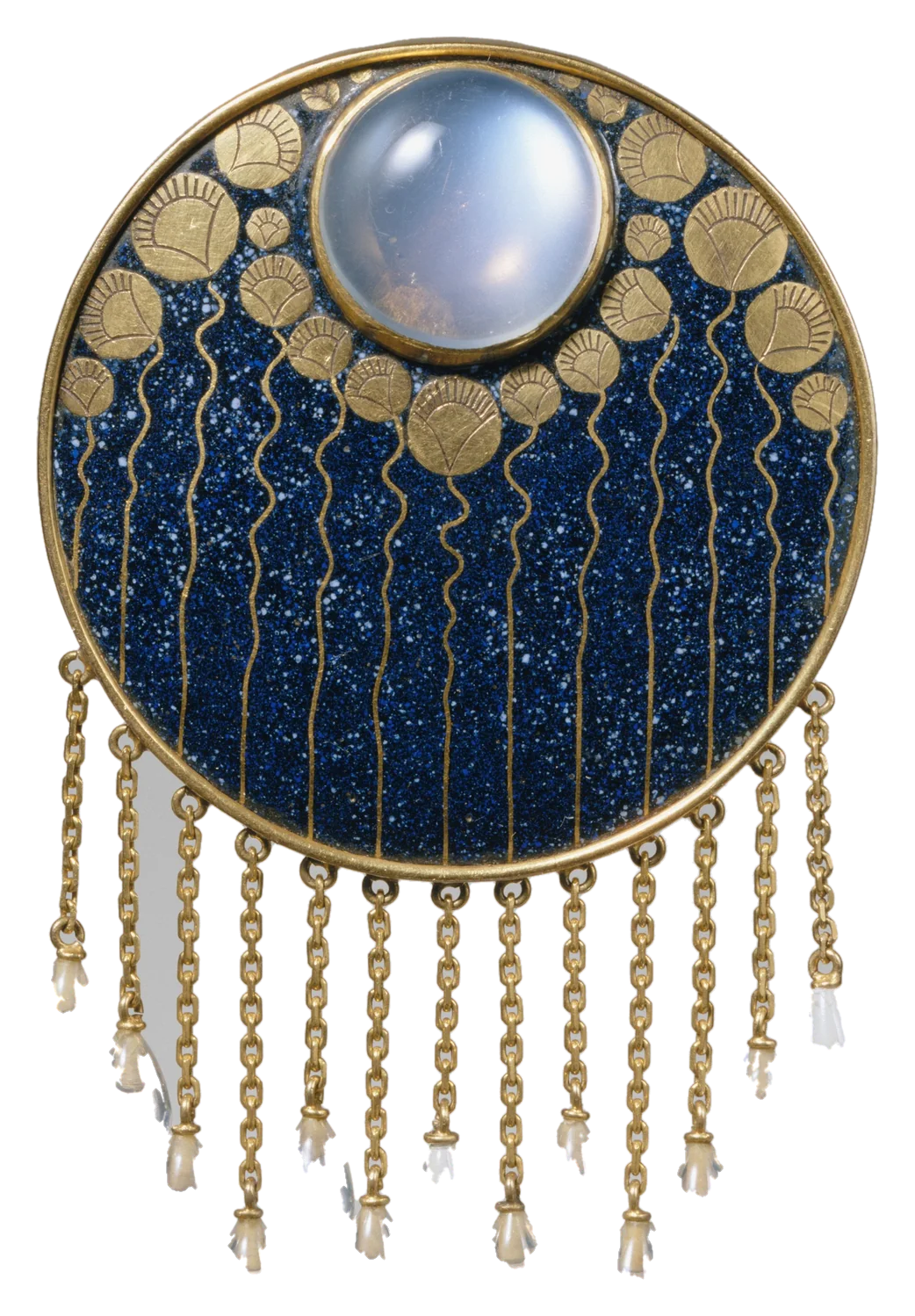 Broche de piedra de luna, Ferdinand Hauser, h. 1912–13